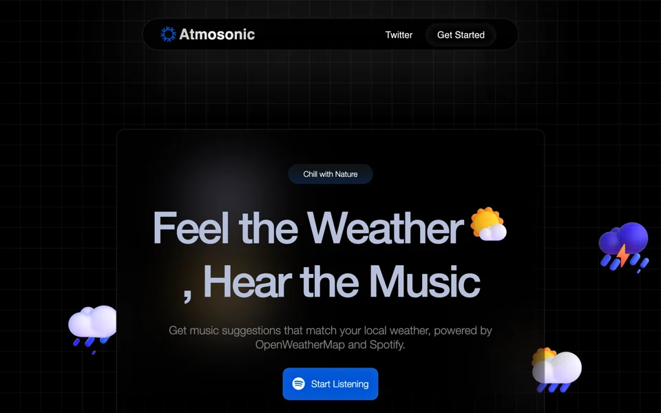 Atmosonic: feel the weather, hear the music.